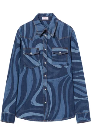 Puccini Gonna denim con stampa