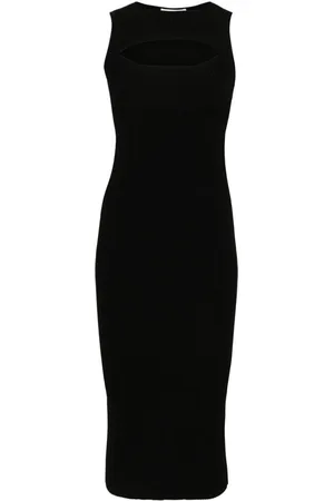 Alexander McQueen Abito lungo con dettaglio cut-out