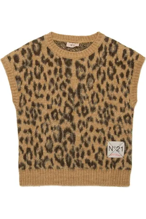 Nº21 Canotta leopardata jacquard