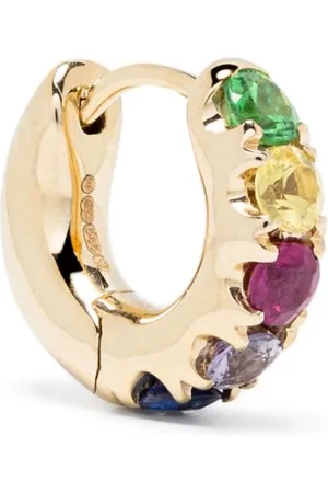 Roxanne First Orecchino Rainbow in giallo 14kt con zaffiri