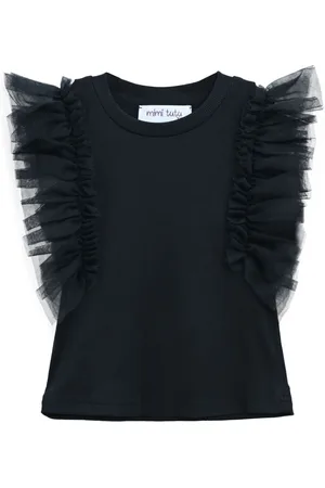 Mimi Tutu T-shirt con maniche in tulle