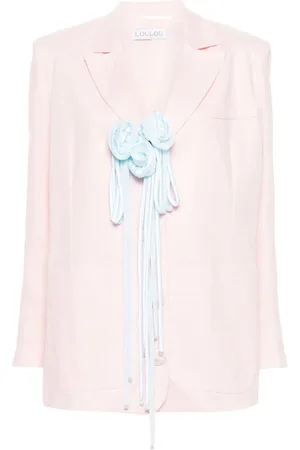LOULOU Blazer monopetto con applicazione