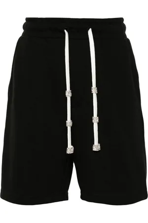 LOULOU Shorts con strass