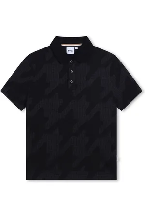HUGO BOSS Polo con motivo pied-de-poule