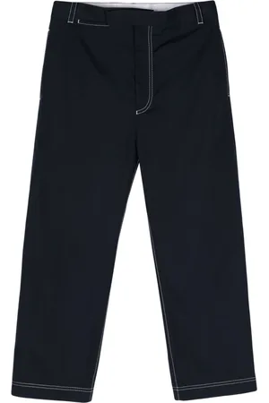Thom Browne Pantaloni dritti con cuciture a contrasto