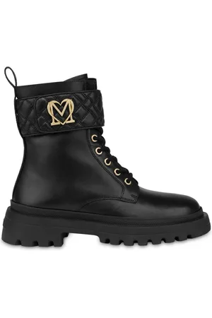 Moschino Stivaletti con placca logo