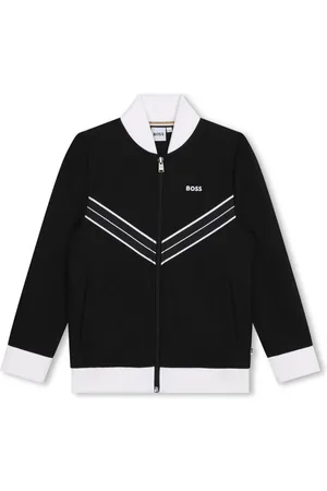 HUGO BOSS Cardigan a righe con zip