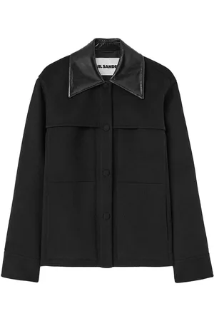 Jil Sander Giacca-camicia con colletto ampio