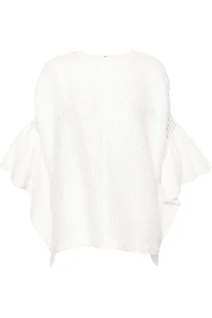 JUNYA WATANABE Blusa bouclé con polsini svasati