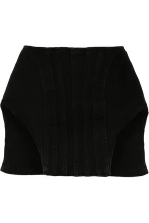 MUGLER Minigonna denim imbottita