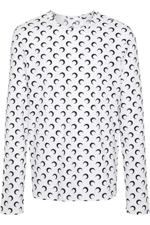 Marine Serre T-shirt con stampa luna crescente