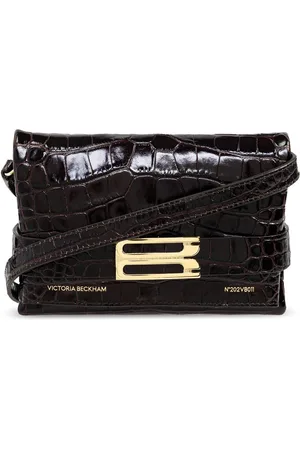 Victoria Beckham Borsa a tracolla con effetto coccodrillo