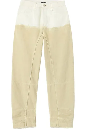 Jil Sander Jeans a gamba ampia bicolore