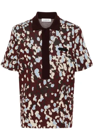 Lanvin Polo con effetto jacquard