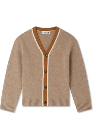 BONPOINT Cardigan Garfield con dettaglio a righe