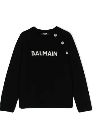 Balmain Maglione con logo jacquard