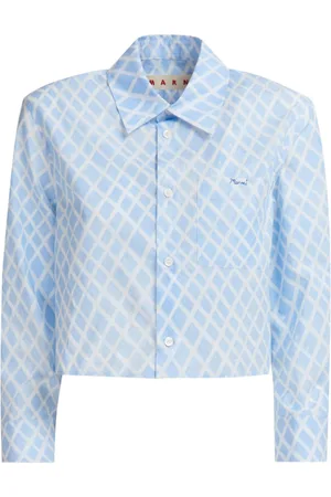 Marni Camicia crop con stampa