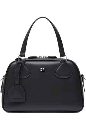 Courrèges Borsa tote con placca logo