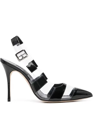 Manolo Blahnik Pumps Uxra con cinturino posteriore 70mm