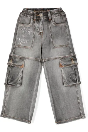 MONNALISA Jeans con cristalli