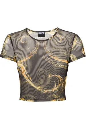 VERSACE T-shirt crop Chromo Couture