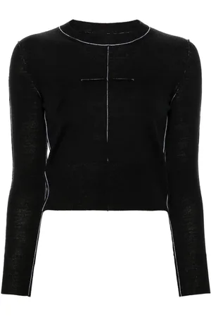 Maison Margiela Maglione con cuciture a contrasto