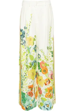 ALÉMAIS Pantaloni a fiori Constance