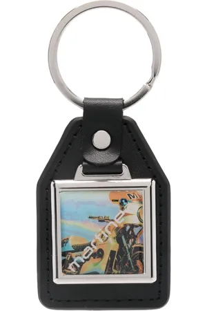 MARTINE ROSE Portachiavi con placca logo
