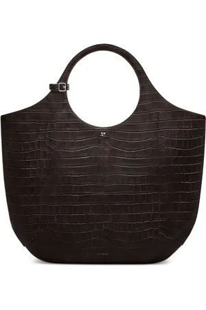 Courrèges Borsa tote Holy grande con effetto coccodrillo