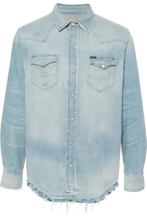 Ralph Lauren Camicia denim con applicazione