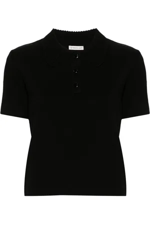 Moncler Maglione stile polo con applicazione