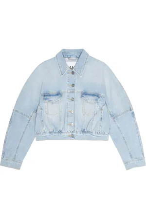 Ganni Giacca denim crop