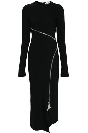 The Attico Abito midi con zip