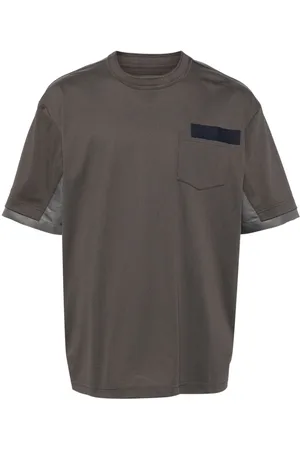 SACAI T-shirt con design a inserti