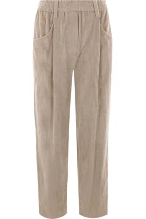 Brunello Cucinelli Pantaloni dritti a coste