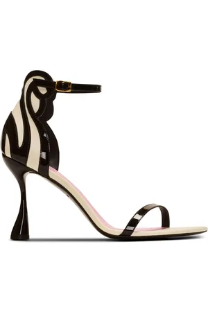 Balmain Sandali bicolore Eden in pelle 95mm
