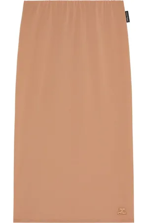 Courrèges Gonna midi semi trasparente