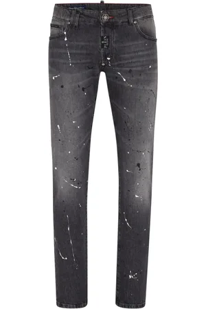 Philipp Plein Jeans slim con effetto vissuto