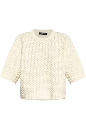 Fabiana Filippi T-shirt in maglia con dettaglio cuciture