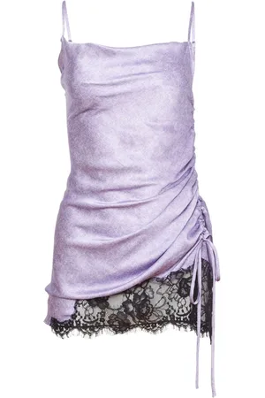 FLEUR DU MAL Abito in seta con ruches