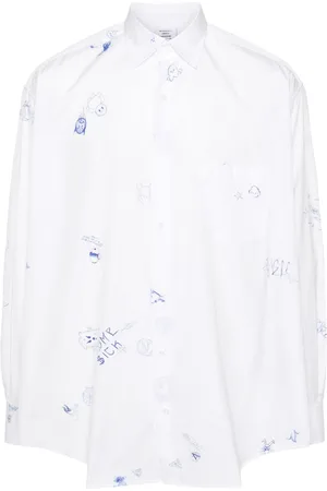 Vetements Camicia con stampa grafica