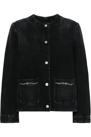 Givenchy Giacca denim con dettaglio a catena