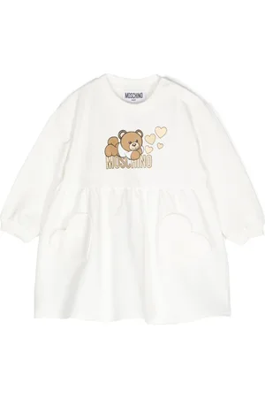 Moschino Abito svasato con stampa Teddy Bear