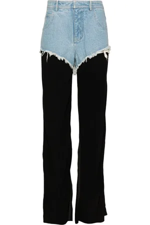 CHRISTOPHER ESBER Pantaloni Duke Splice dritti con vita media