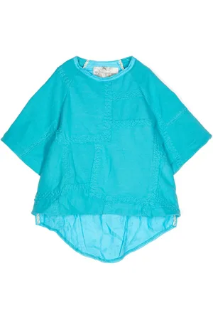 BY WALID T-shirt in cotone con design patchwork
