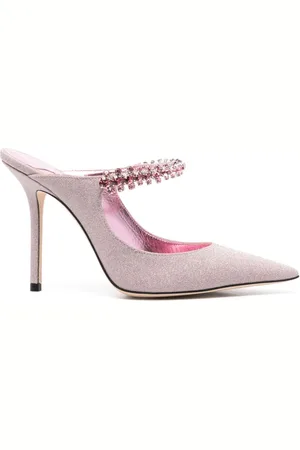 Jimmy Choo Mules Bing con glitter 100mm