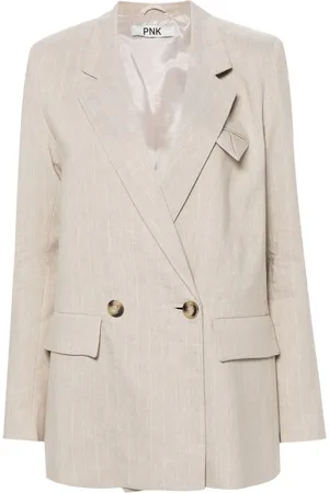PNK Blazer doppiopetto gessato