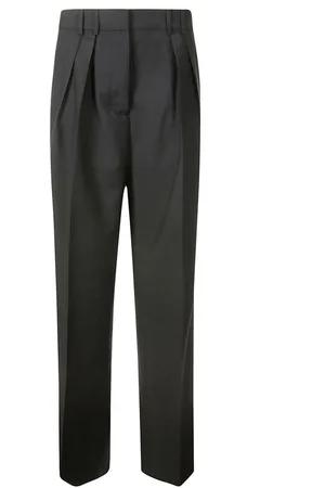 Rohe Pantaloni slim con pieghe
