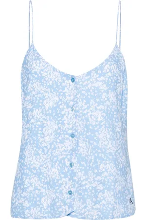 Calvin Klein Blusa a fiori Berry