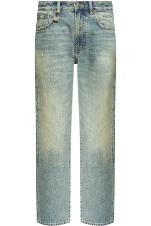 R13 Jeans dritti con applicazione